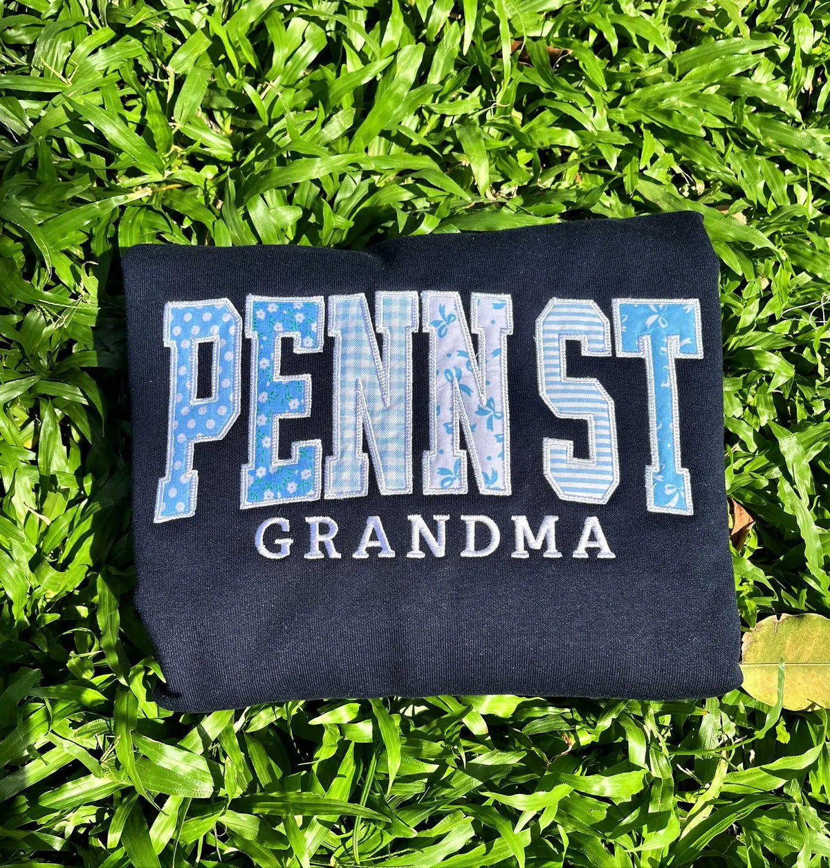 Custom Embroidered School Spirit Sweatshirt, Personalized Varsity Applique Crewneck, Custom Team or Teacher Name Gift