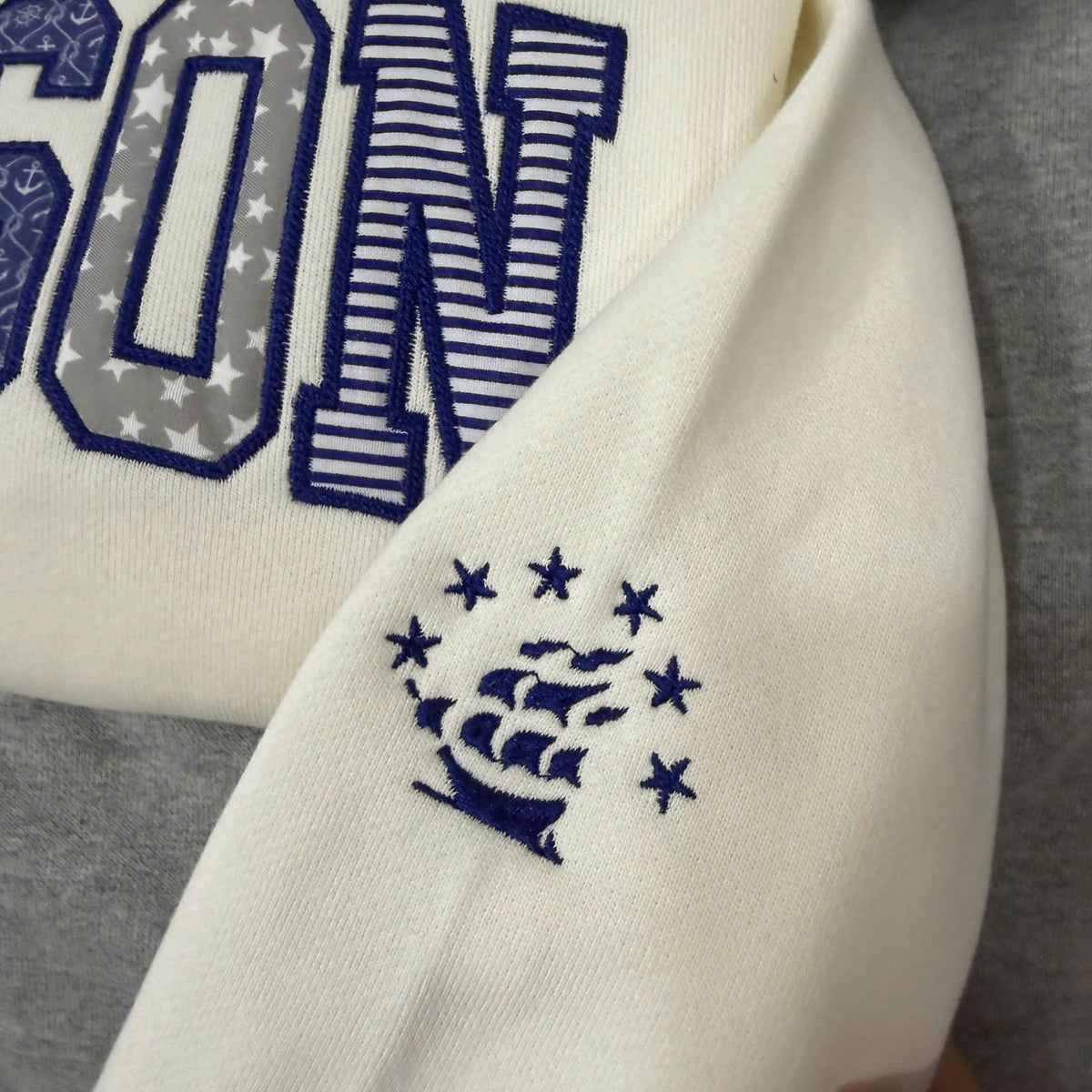 Custom Embroidered Hudson, personalized sleeve, only for you