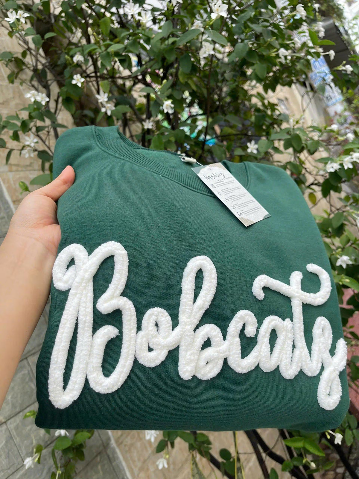 Custom Chenille Team Sweatshirt, Personalized Football Name Crewneck, Game Day Pullover, Sports Mom Gift