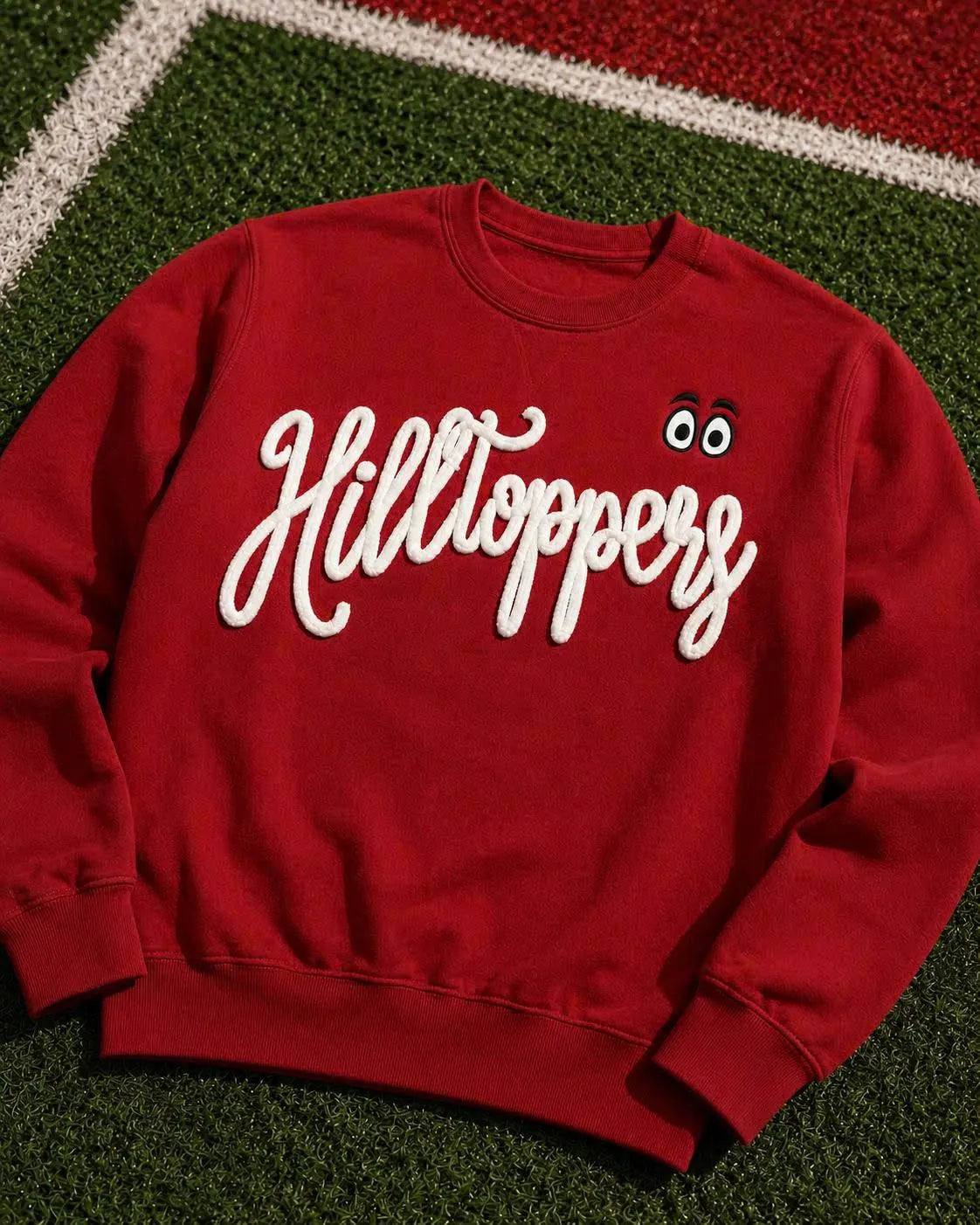 Varsity Script Sweatshirt, Custom Chenille Crewneck, Personalized Team Color Word Pullover, Matching Spirit Gift