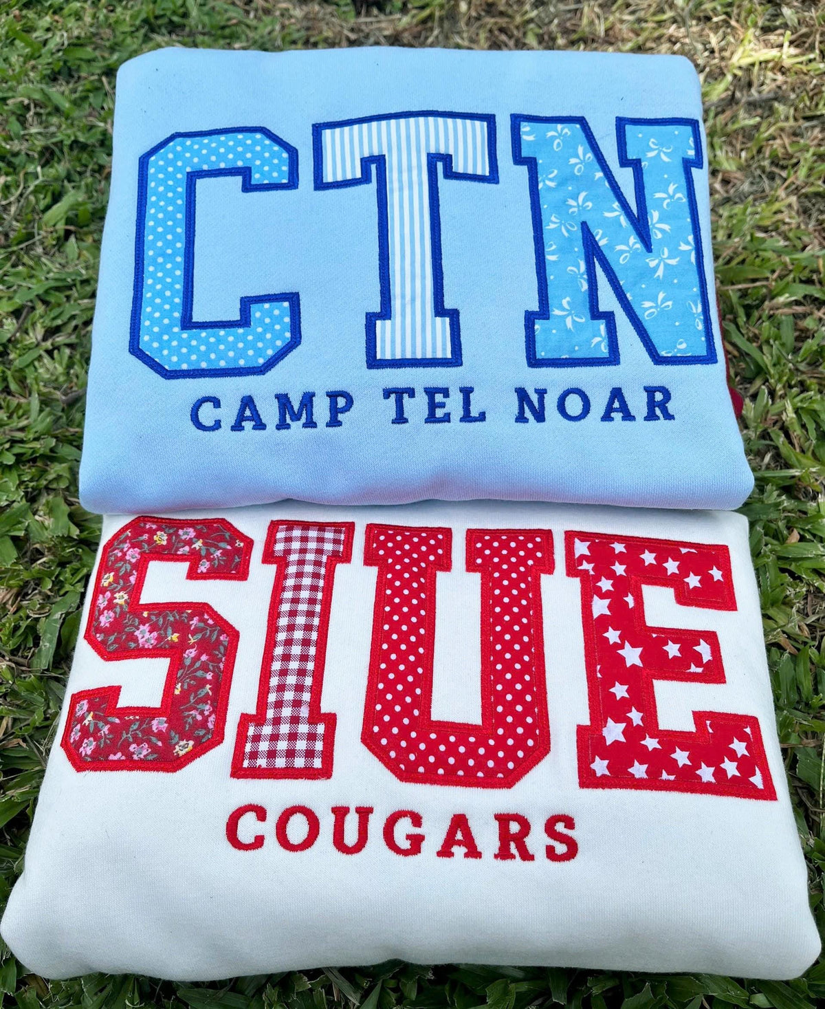 Custom Embroidered School Spirit Hoodie Sweatshirt, Personalized Varsity Letter Pullover, Patchwork Applique Team Club Gift