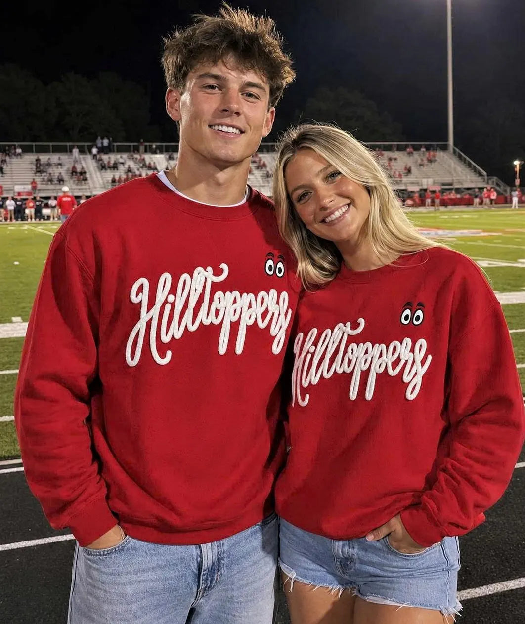 Varsity Script Sweatshirt, Custom Chenille Crewneck, Personalized Team Color Word Pullover, Matching Spirit Gift