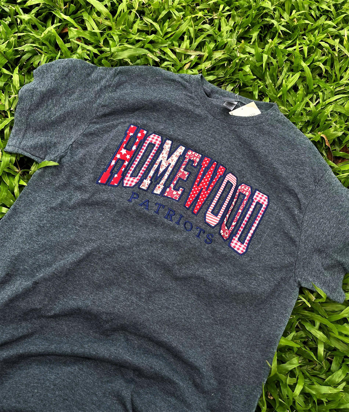 Custom Embroidered School Spirit Sweatshirt, Personalized Varsity Applique Crewneck, College Student Gift, Custom Team Name