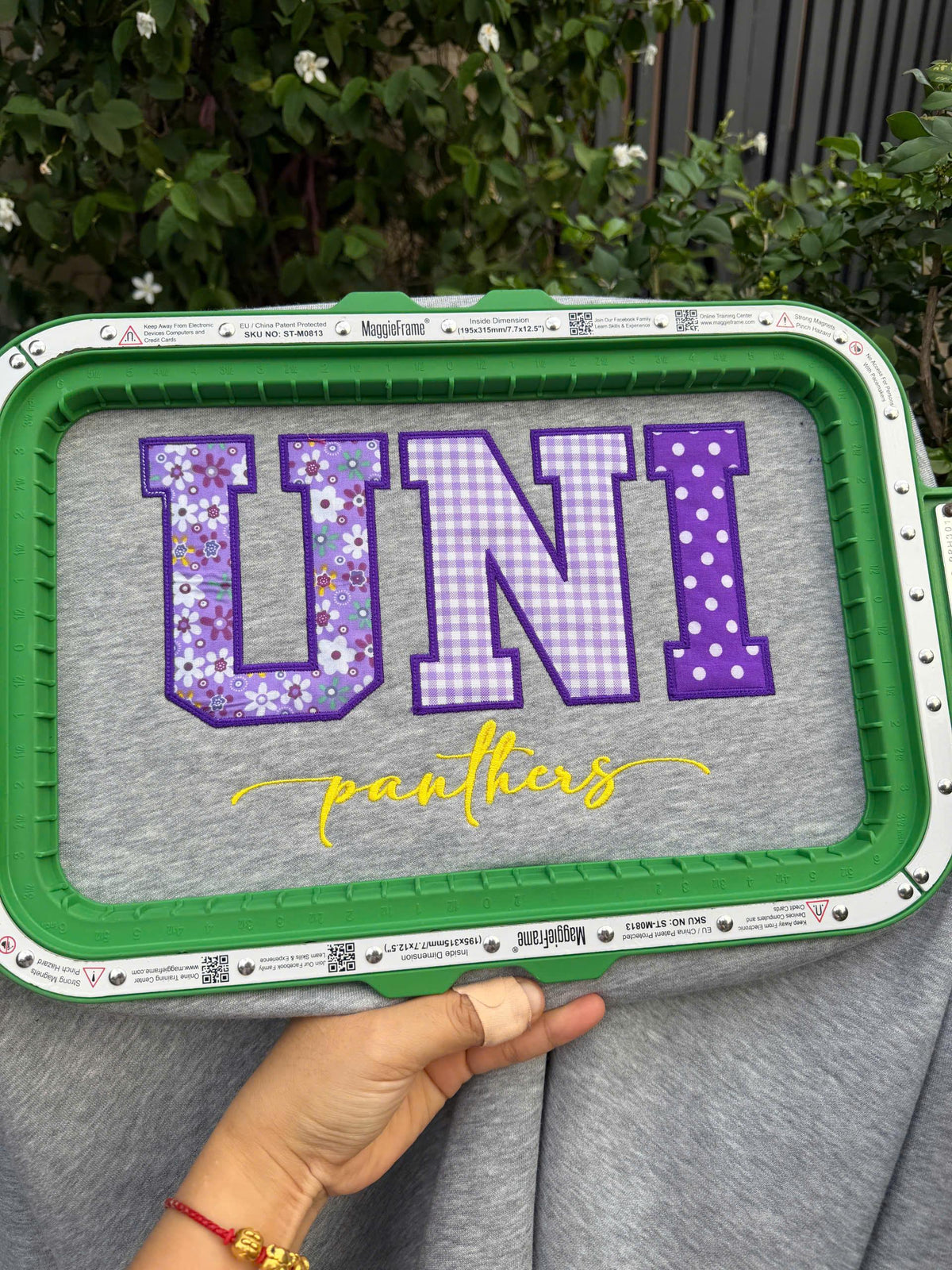 Embroidered Patchwork Applique Shirt, Custom Varsity Letter Sweatshirt or T Shirt, Personalized School Team Name, Teacher Student Gift