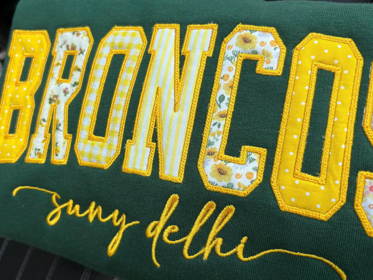 Patchwork Name Sweatshirt, Custom Word Crewneck, Personalized Mixed Fabric Applique Letter Sweater, Preppy Varsity Gift