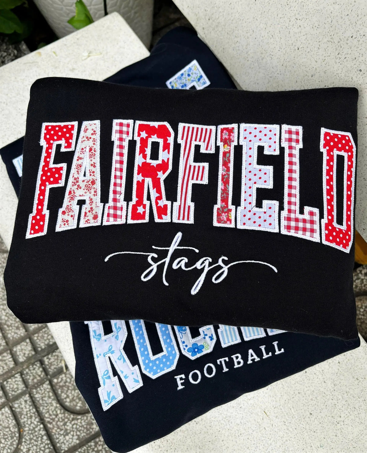 Custom Embroidered School Spirit Sweatshirt, Varsity Crewneck Shirt, Department Team Pullover, Graduation Student Gift