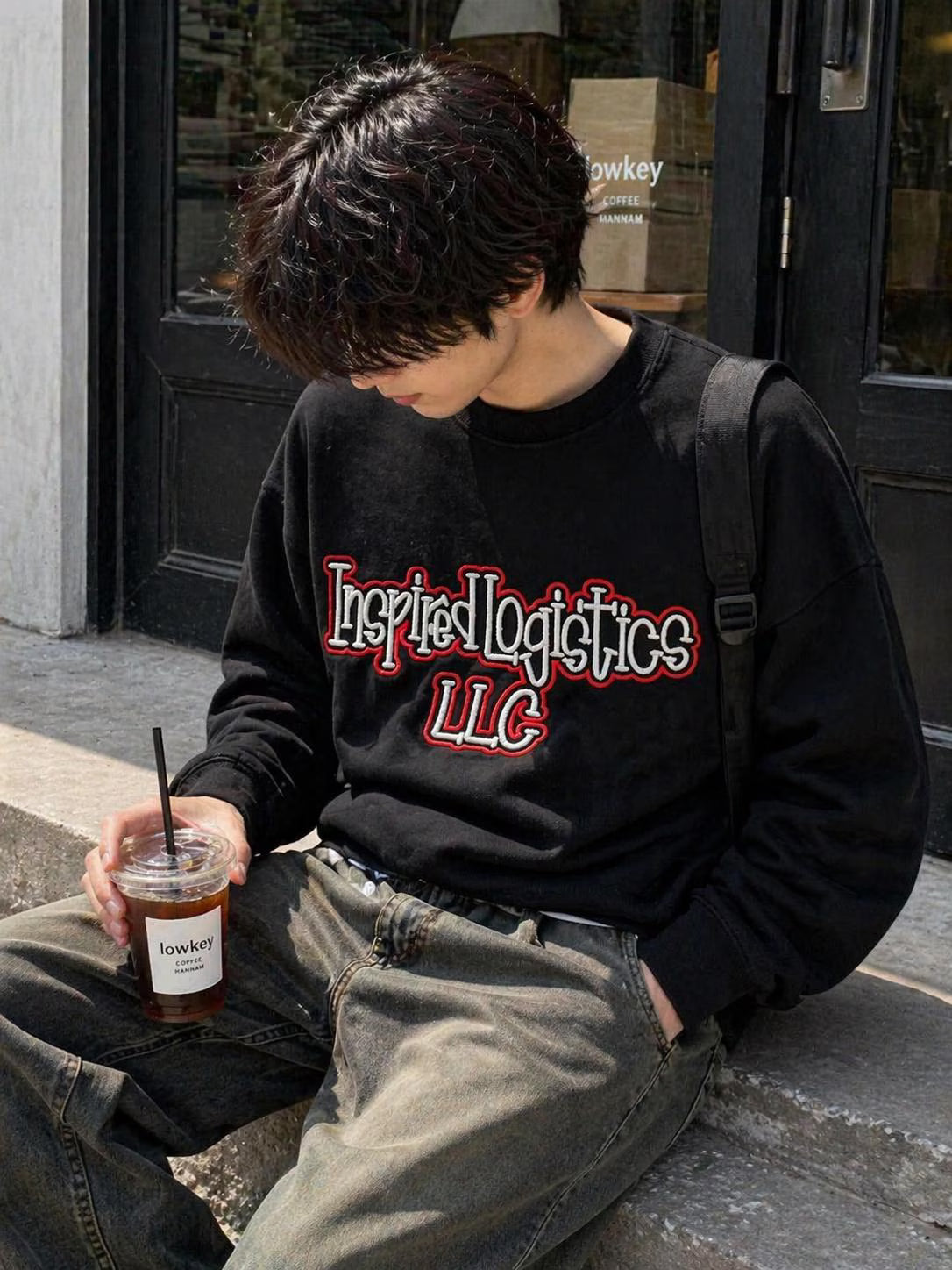 Custom Personalized 3D Puff Embroidered Sweatshirt, Business Name Crewneck, College University Merch Style, Raised Text Team Apparel Gift