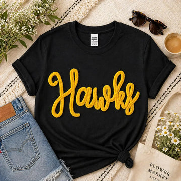 Custom Chenille Embroidered Sweatshirt, Personalized Script Name Crewneck, College University Merch Style, Bold Cozy Gift Idea Clothing