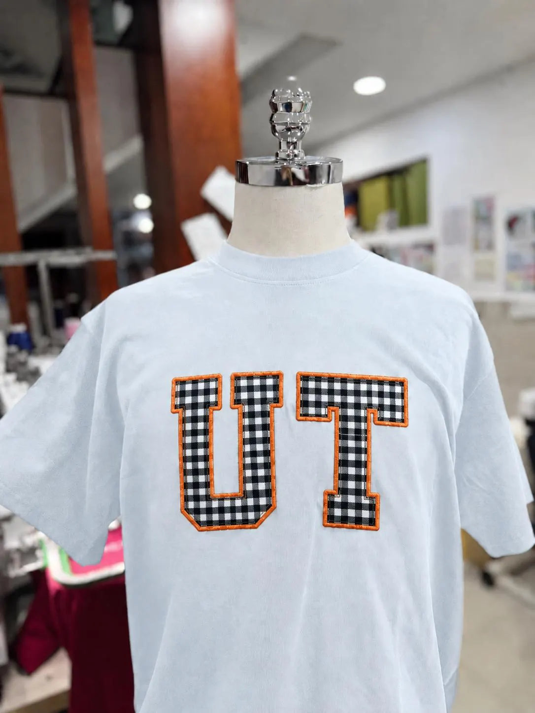 Personalized Campus Style Shirt, Custom Varsity Applique Tee, Embroidered Collegiate Inspired, Preppy Apparel Boutique, Gift Merch for Women