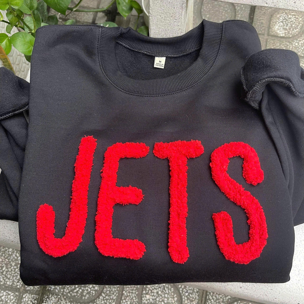 Custom Chenille Game Day Sweatshirt, Womens Football Stadium Outfit, Personalized Team Color Crewneck, Tailgate Pullover Gift