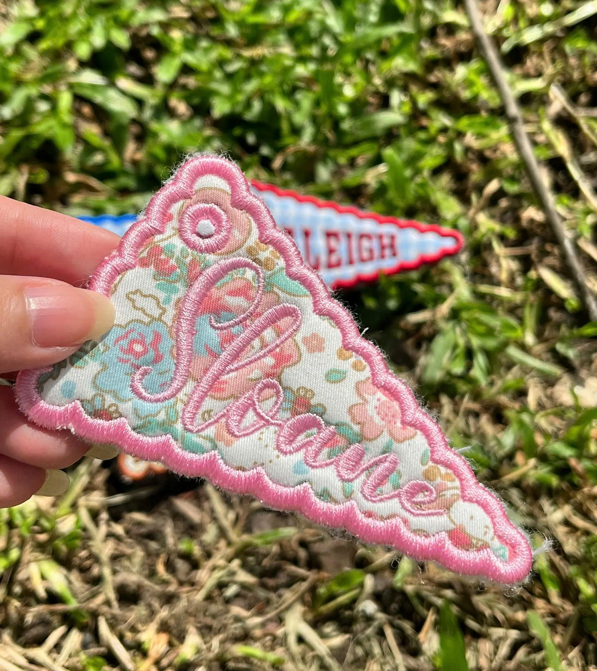 Personalized Embroidered Game Day Bag Tag, Custom Embroidered Team Name Tag, Game Day Backpack Keychain, Sports Bag Gift
