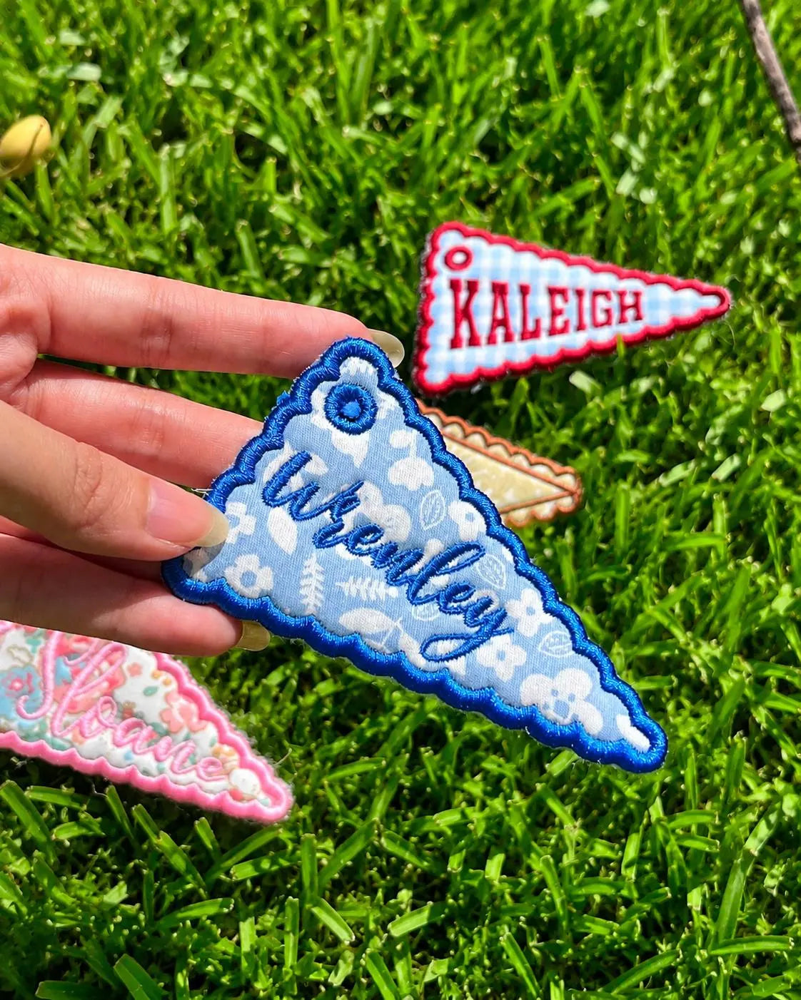 Personalized Embroidered Game Day Bag Tag, Custom Embroidered Team Name Tag, Game Day Backpack Keychain, Sports Bag Gift
