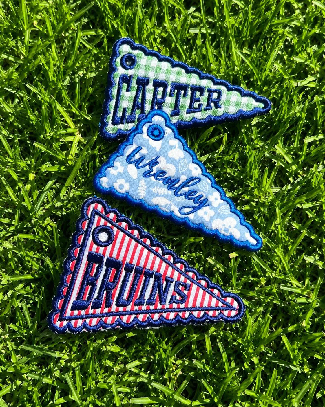 Personalized Embroidered Game Day Bag Tag, Custom Embroidered Team Name Tag, Game Day Backpack Keychain, Sports Bag Gift